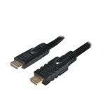 HDMI Kable 10 meter - A/M naar A/M - 4K/30 Hz - versterker - Zwart