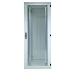 Patchkast  19'' 47U 800x1200x2200mm (bxdxh) Glazen voordeur en stalen deur achterzijde - Grijs