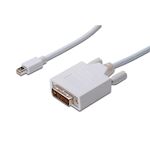 DisplayPort adapter kabel - mini DP > DVI(24+1) -  M/M - 1.0m